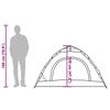 vidaXL kempinga telts 2 personām, zaļa