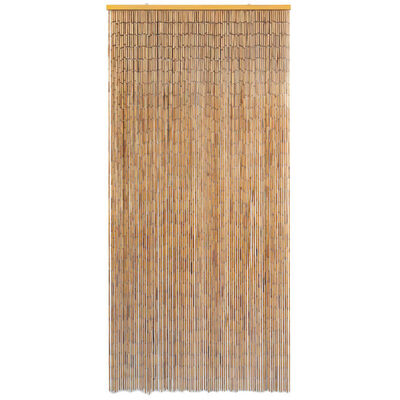 vidaXL aizkars durvīm, bambuss, 90x200 cm