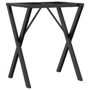 vidaXL virtuves galda kājas, X-forma, 60x40x73 cm, tērauds