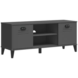 vidaXL apavu skapis VIKEN, 106x35x45 cm, pelēks, inženierijas koks