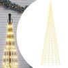 vidaXL LED Ziemassvētku eglīte 3000 LED Silti balta 800 cm