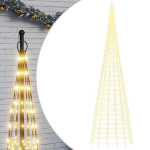 vidaXL LED Ziemassvētku eglīte 3000 LED Silti balta 800 cm