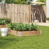 vidaXL dārza puķu kaste, 100x100 cm, priedes masīvkoks