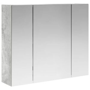 vidaXL Vannas istabas spoguļu skapis Betona pelēks 60 x 14,5 x 50 cm