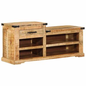 vidaXL sols Brūna 110 x 35 x 50 cm Rupja Mango