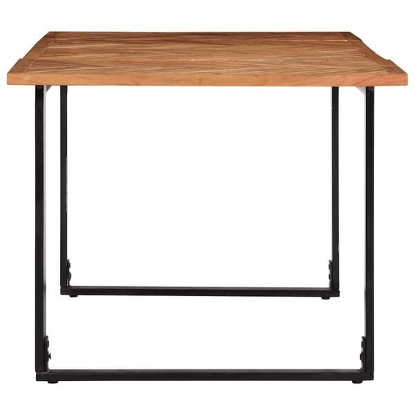 vidaXL virtuves galds, 180x90x75 cm, akācijas masīvkoks