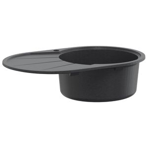 vidaXL Virtuves izlietne ar vienu bļodu Granīts 77 x 49 x 20,5 cm