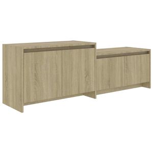 vidaXL TV skapītis, ozolkoka krāsa, 146,5x35x50 cm, inženierijas koks