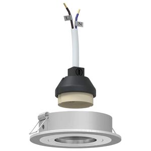 vidaXL Prožektors 6 gab. Sudraba 9 x 9 x 2 cm Alumīnijs