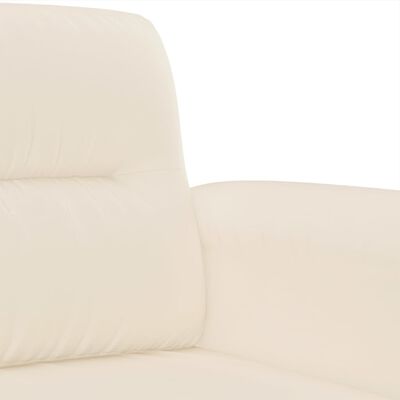 vidaXL atpūtas krēsls, bēšs, 60 cm, mikrošķiedras audums