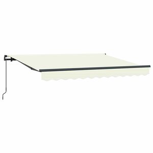 vidaXL Nolokāms markīze Krēmkrāsa 250 x 200 cm audums