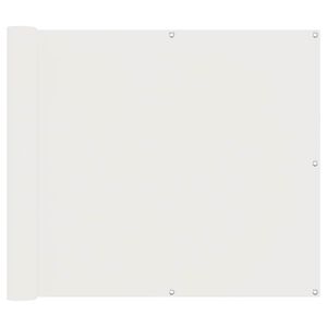 vidaXL Balkona ekrāns 100 x 300 cm Oksforda audums Taisnstūra Balts