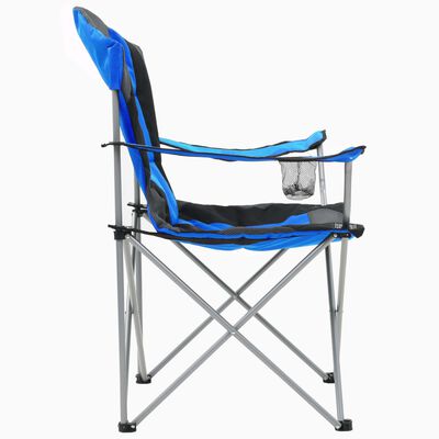 vidaXL saliekami kempinga krēsli, 2 gab., 96x60x102 cm, zili