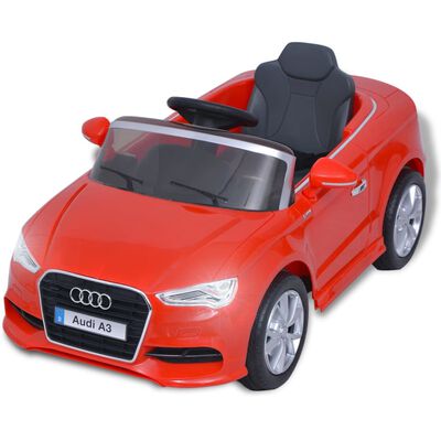 vidaXL elektriskā bērnu automašīna ar pulti, Audi A3, sarkana