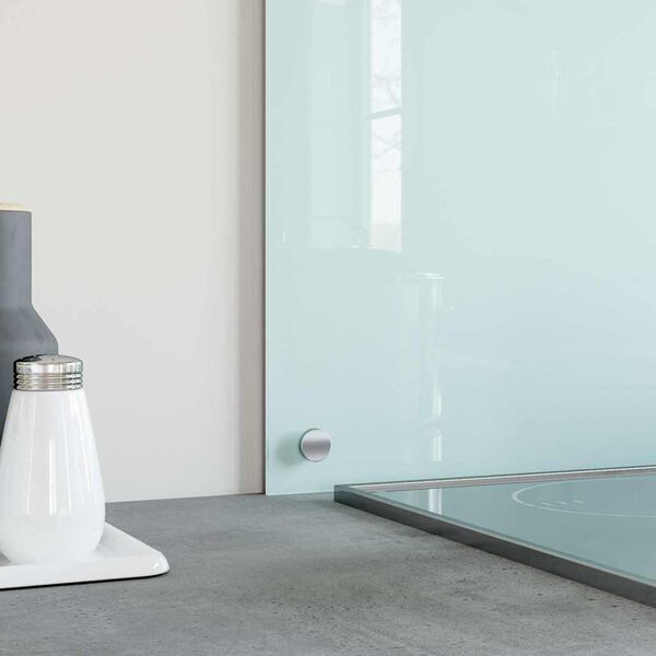 vidaXL virtuves sienas panelis, 80x50 cm, rūdīts stikls, piena krāsas