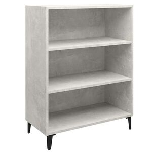 vidaXL kumode, betona pelēka, 69,5x32,5x90 cm, inženierijas koks