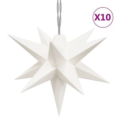 vidaXL Ziemassvētku lampiņa, 10 LED, balta, 10 cm