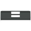 vidaXL TV skapītis, 120x30x35,5 cm, pelēks, inženierijas koks