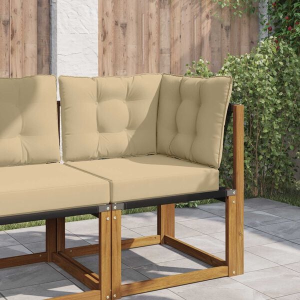 vidaXL Āra dīvāna spilvens 3 pcs Bē&scaron;a Poliesters