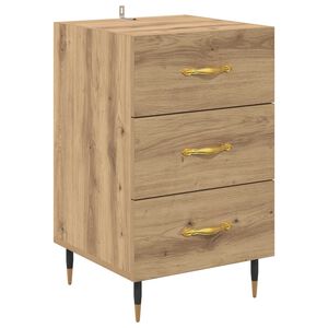 vidaXL Nakts skapītis Artisānā ozols 40 x 40 x 66 cm Inženierijas koks