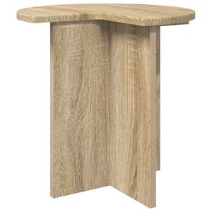 vidaXL Sānu galds Sonomas ozols &Oslash; 39 x 38 cm Inženierijas koks