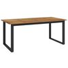 vidaXL dārza galds ar U-formas kājām, 180x90x75 cm, akācijas masīvkoks