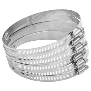 vidaXL šļūteņu skavas, 6 gab., 91-110 mm, nerūsējošais tērauds