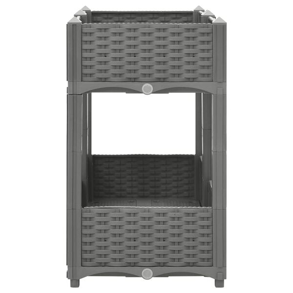 vidaXL puķu kaste, 80x40x71 cm, polipropilēns