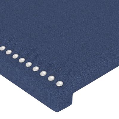 vidaXL gultas galvgaļi, 4 gab., 80x5x78/88 cm, zils audums