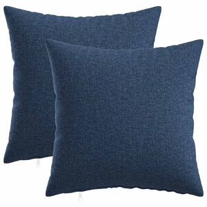 vidaXL Spilvenu pārvalks 2 gab. HEERLEN Zila 30 x 30 cm Audums