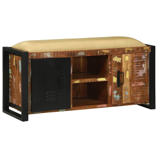 vidaXL Solā līdz skapim Daudzkrāsains Pārstrādāts masīvkoks