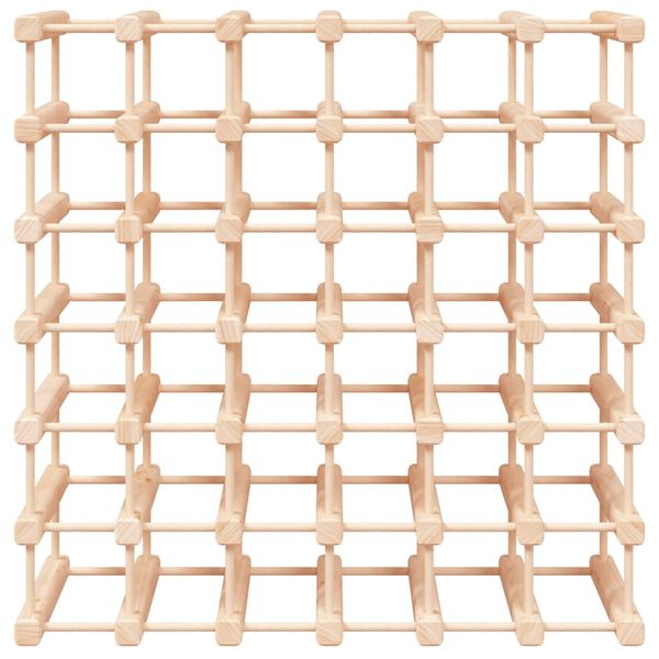 vidaXL vīna pudeļu plaukts 42 pudelēm, 68,5x23x68,5 cm, priedes koks