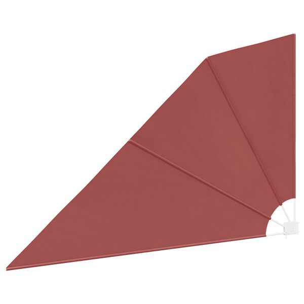 vidaXL saliekama balkona sānu markīze, sarkanbrūna, 160x240 cm