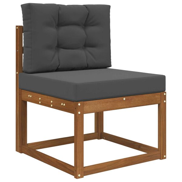 vidaXL Āra dīvāna spilvens 2 pcs Antracīts Poliesters