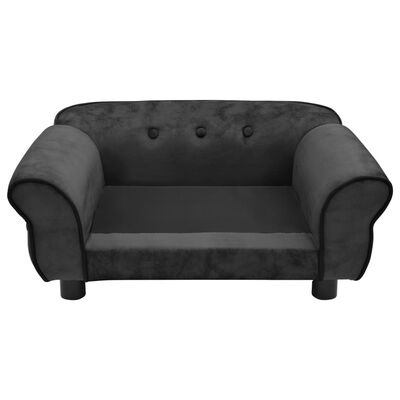 vidaXL dīvāns suņiem, tumši pelēks, 72x45x30 cm, plīšs