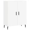 vidaXL augstais skapis, balts, 69,5x34x180 cm, inženierijas koks