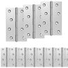 vidaXL Eņģe 12 gab. 89 x 54 x 5 mm Sudraba Tērauds