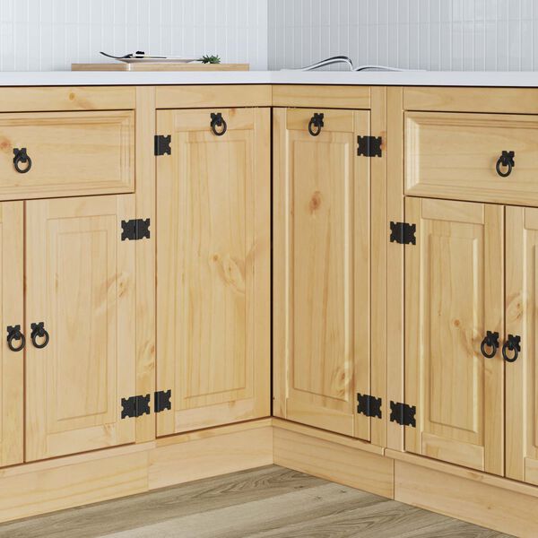 vidaXL Plakans ar plauktu Medus 60 x 32 x 40 cm Ciets priedes koks