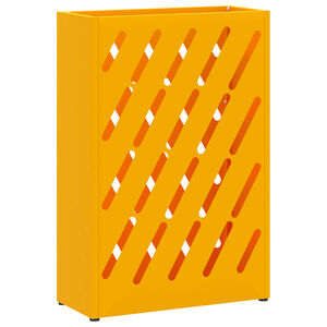 vidaXL Lietussarga statīvs sinepju dzeltena 28 x 12 x 41 cm Tērauds