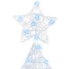 vidaXL Ziemassvētku eglīte su 160 LED Vēsi balta 151 cm Akrils