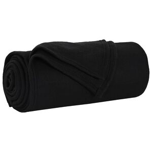 vidaXL Mest segu Melns 170 x 130 cm 0.33 kg Flīss