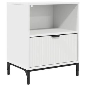 vidaXL Nakts skapītis Balts 49 x 36 x 61 cm Inženierijas koks