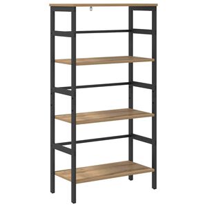 vidaXL Grāmatu plaukts 3 līmeņi 60 x 29,5 x 115 cm Inženierijas koks