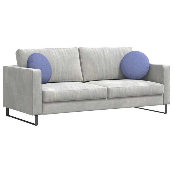 vidaXL Sēdvietas spilventiņi 2 pcs Džinsu zils &Oslash;40 x 13 cm audums