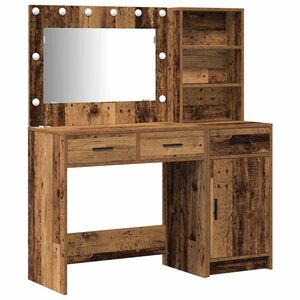 vidaXL Dressing galds 2 pcs Brūna 78,5 x 41 x 135 cm Inženierijas koks
