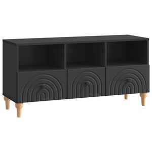 vidaXL Televizora skapī&scaron;a 102 x 34,5 x 50 cm Melns Inženierijas koks
