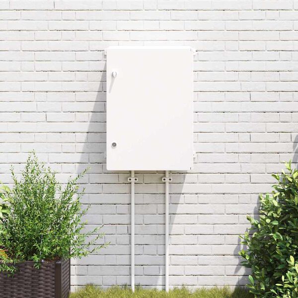 vidaXL Kontroles skapis Pelēka 47 x 20 x 60 cm ABS plastmasa