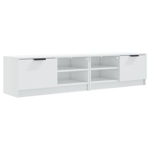 vidaXL TV skapī&scaron;i 2 gab., spīdīgi balti 80x35x36,5cm inženierijas koks