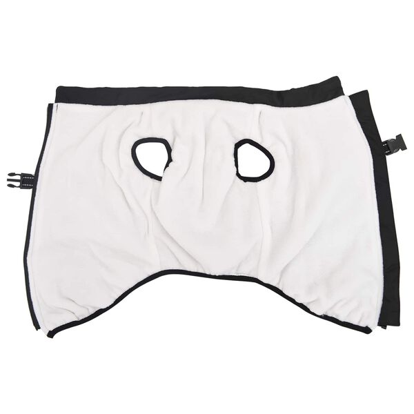 vidaXL Suņu mētelis Melna L48 Fleece un Poliesters