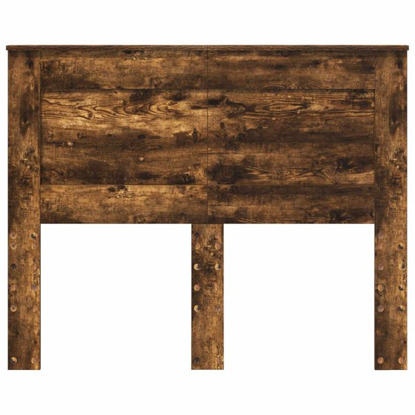 vidaXL Galvgalis ar galvas klāju Dūmaka ozols 120 cm Inženierijas koks